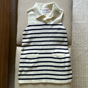Zara colored preppy knitted dress with stripes